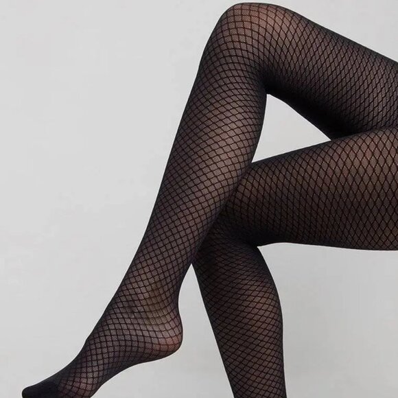 Conte Club 30 Den - Fantasy Dense Women's Tights with geometric pattern - Picture 4 of 7